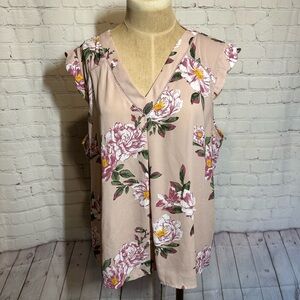 41 Hawthorn Pink Flutter Sleeve Blouse